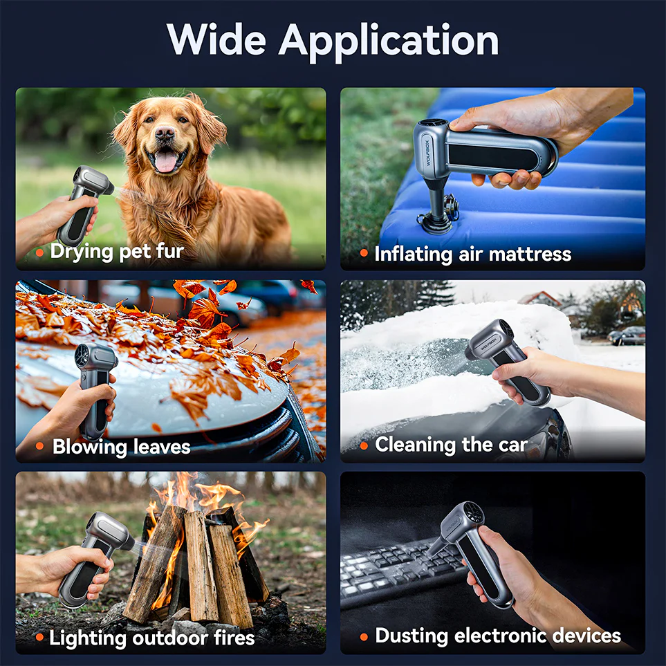 Wolfbox Compressed Air Duster - MF100 Super Power Electric Air Duster - Image 3