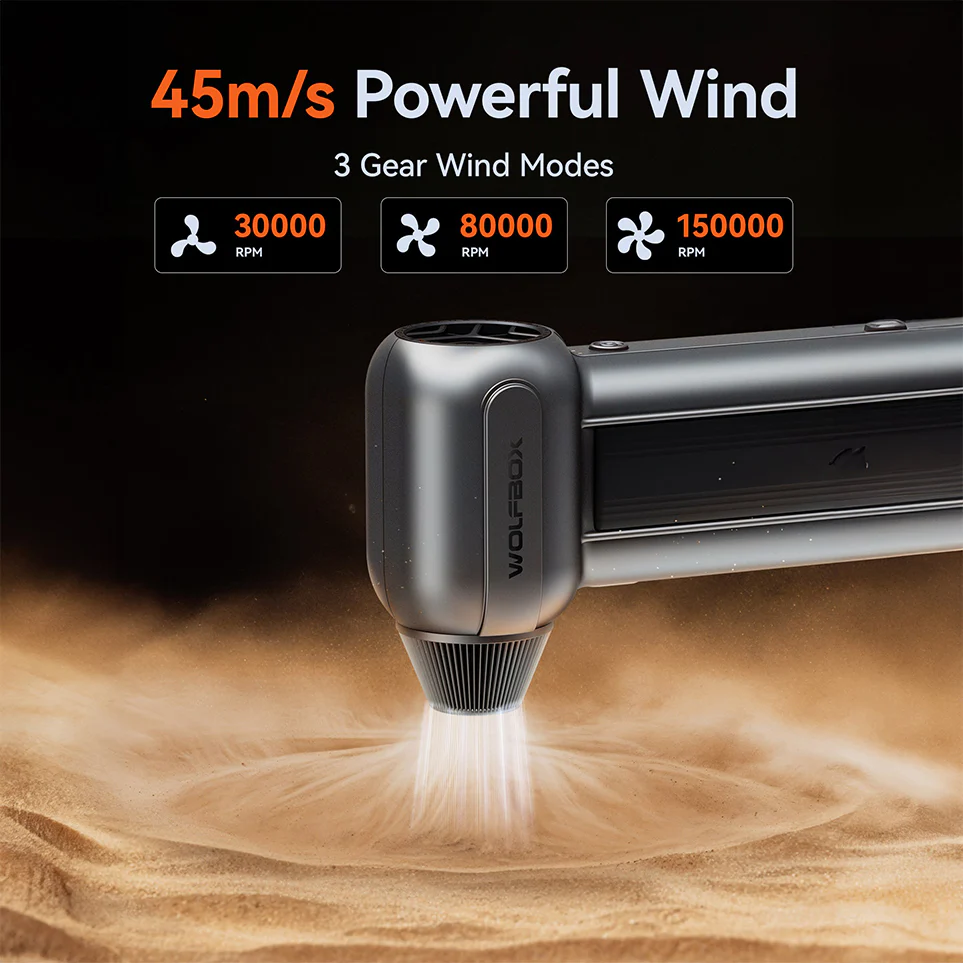 Wolfbox Compressed Air Duster - MF100 Super Power Electric Air Duster - Image 5