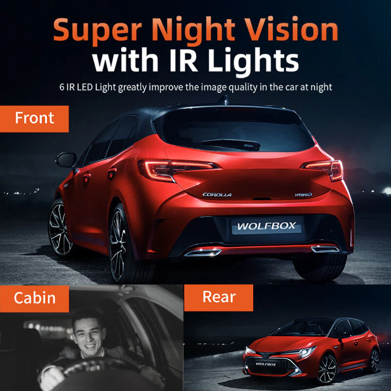 i07 | 3 Channel 2.5K+1080P+1080P Dashboard Recorder Built-in GPS WiFi - Image 4