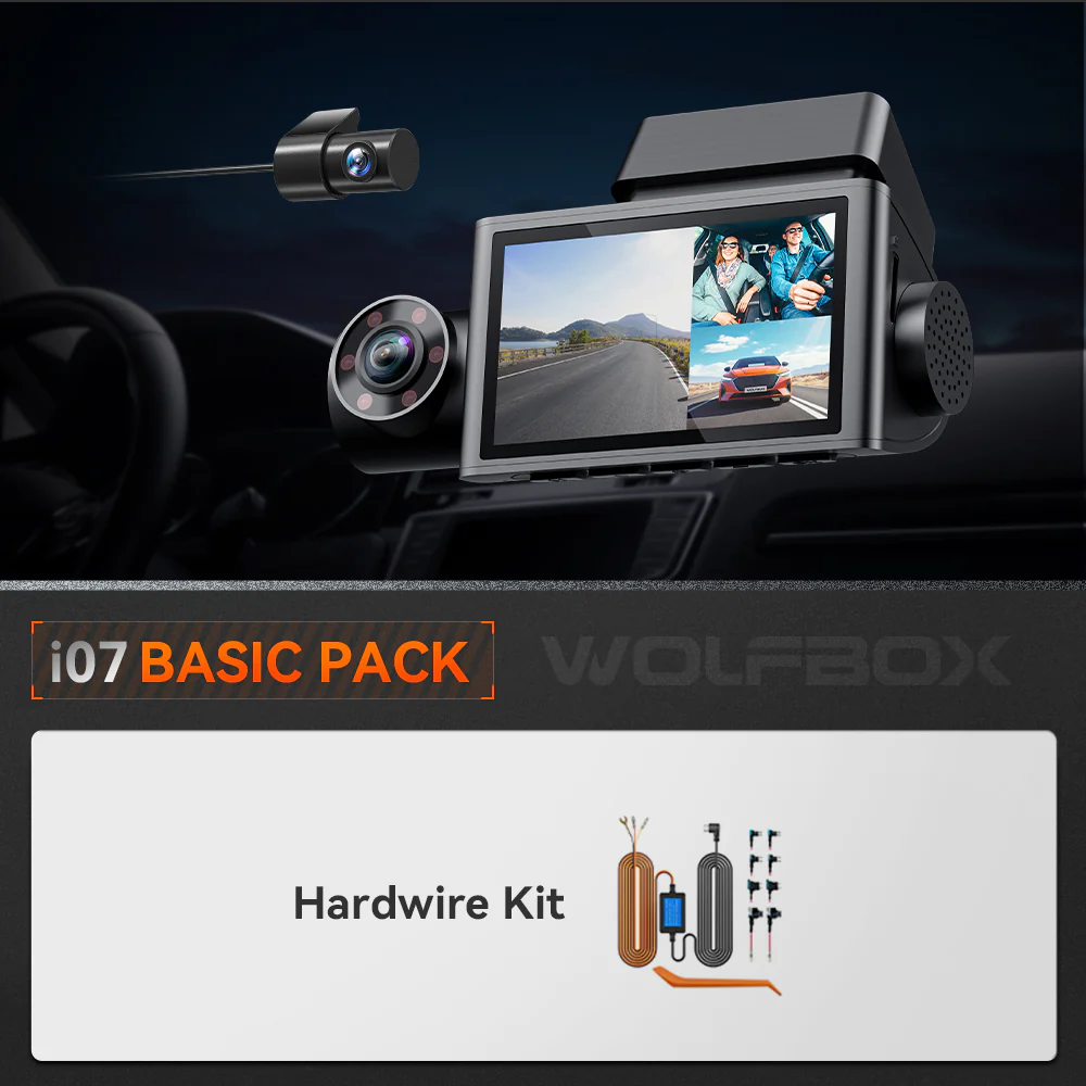 i07 | 3 Channel 2.5K+1080P+1080P Dashboard Recorder Built-in GPS WiFi - Image 7
