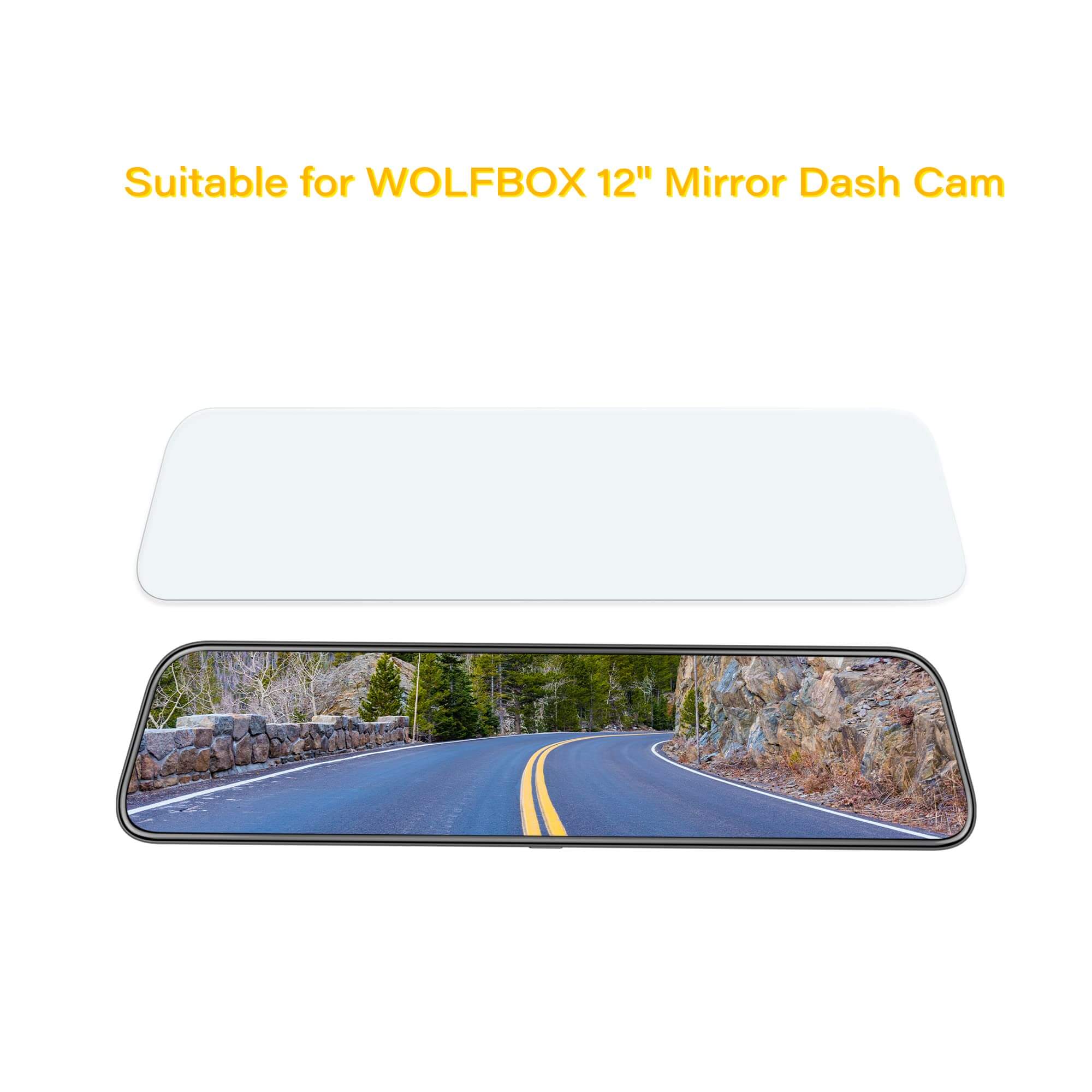 WOLFBOX 12inch Anti-Glare Film for G900PRO/G900Tripro Mirror Camera - Image 3