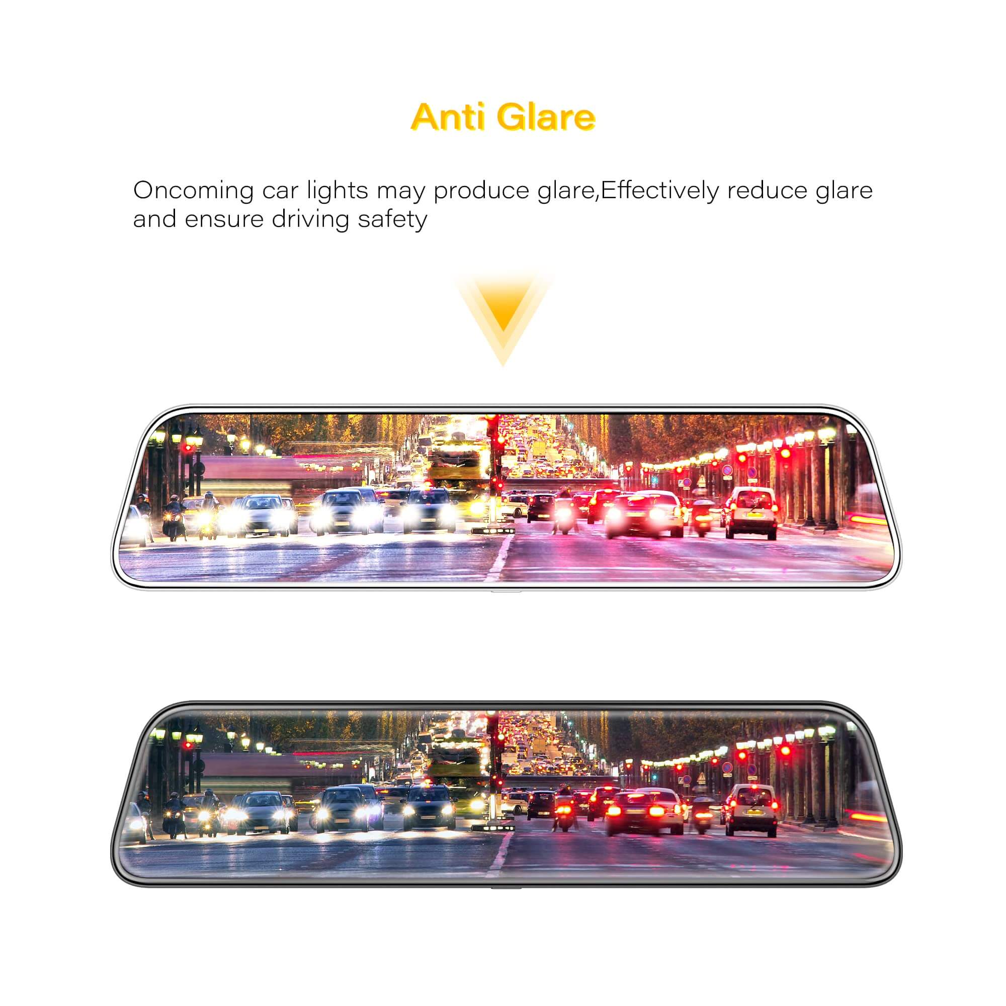 WOLFBOX 12inch Anti-Glare Film for Rear View Mirror Camera - Image 5