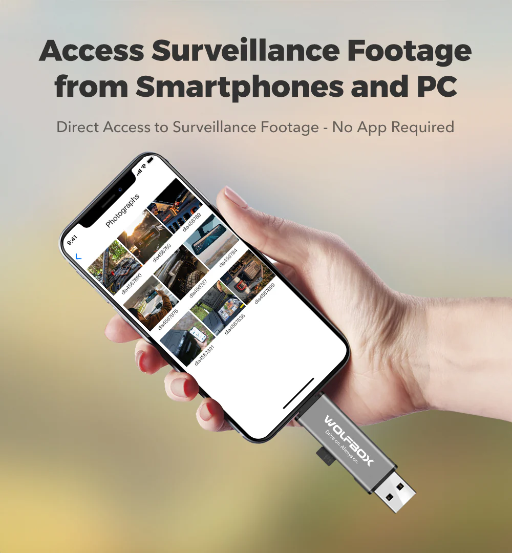 WOLFBOX 2-in-1 Card Reader with USB-C&USB-A Interface - Image 5