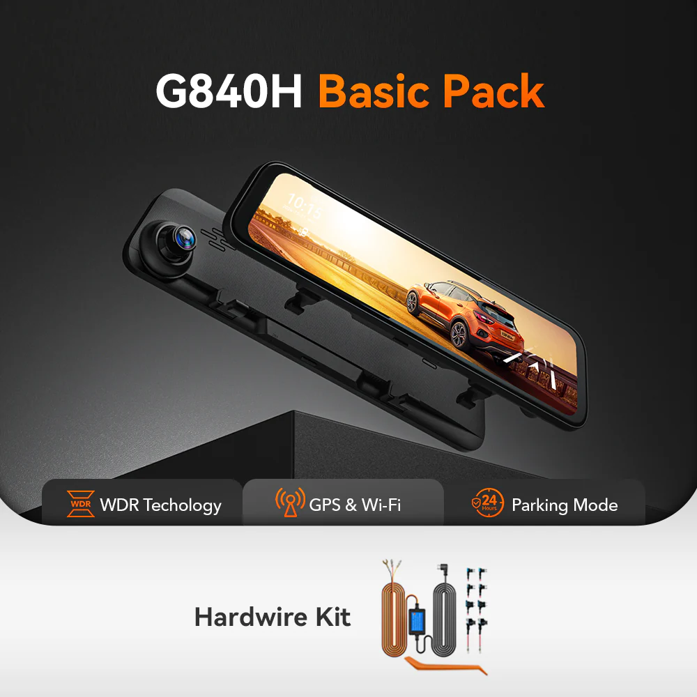 WOLFBOX G840H Rear View Mirror Dash Cam RHD - Image 11