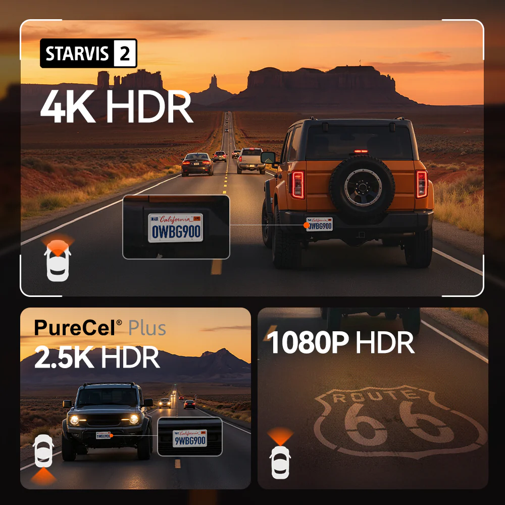 WOLFBOX G900 TriPro Bumper Version 3 Channel Rear View Mirror RHD - Image 4