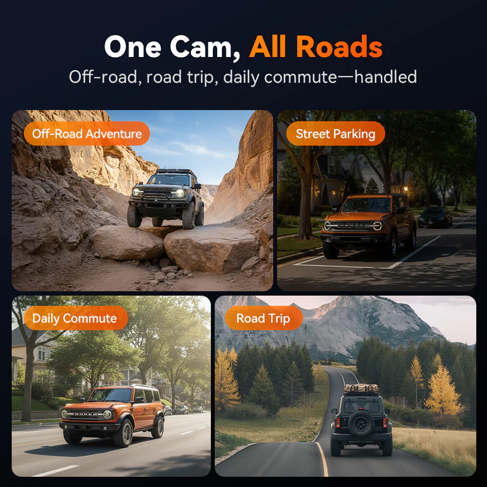 WOLFBOX G900 TriPro Bumper Version 3 Channel Rear View Mirror RHD - Image 8