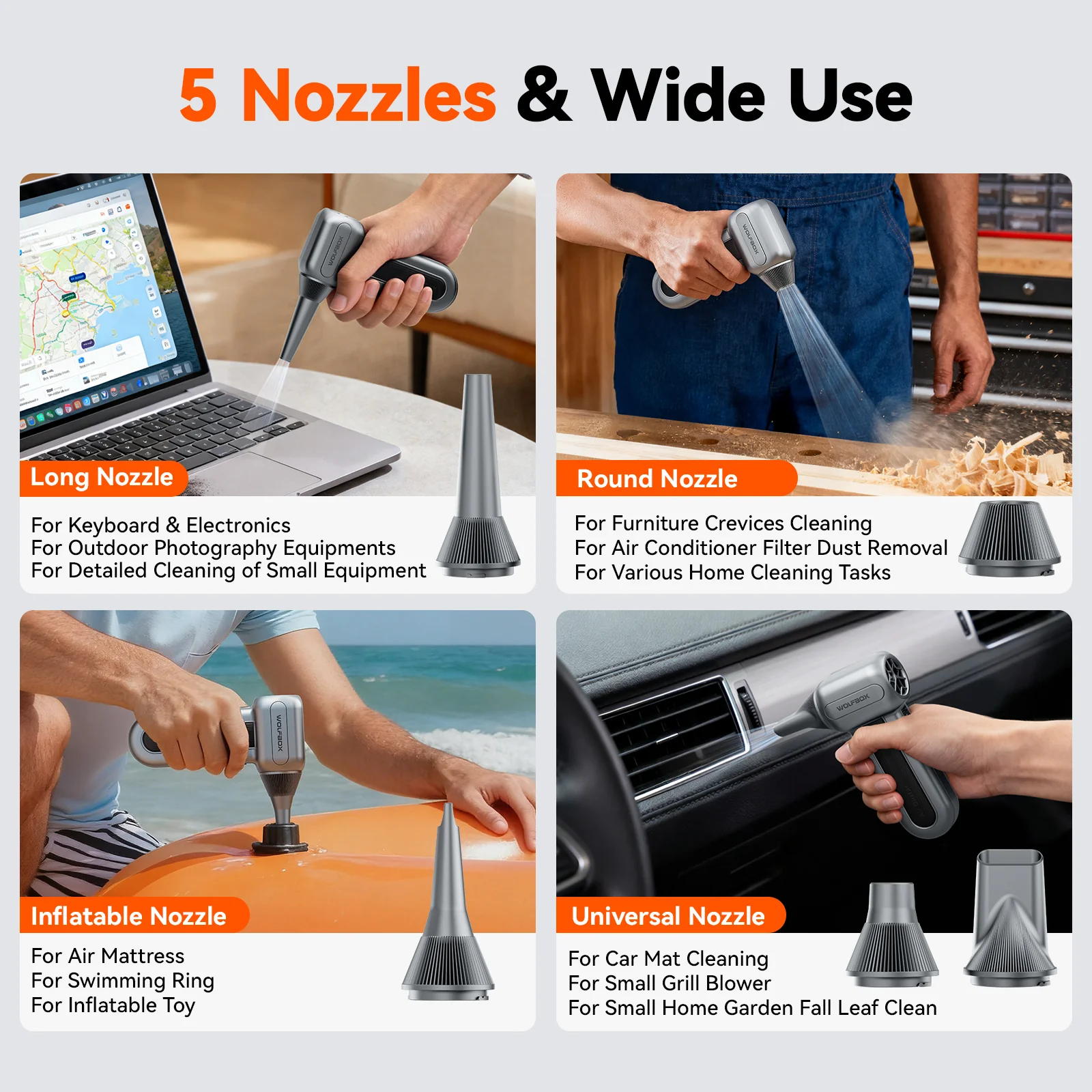 WOLFBOX MF70 Compressed Air Duster - Image 6