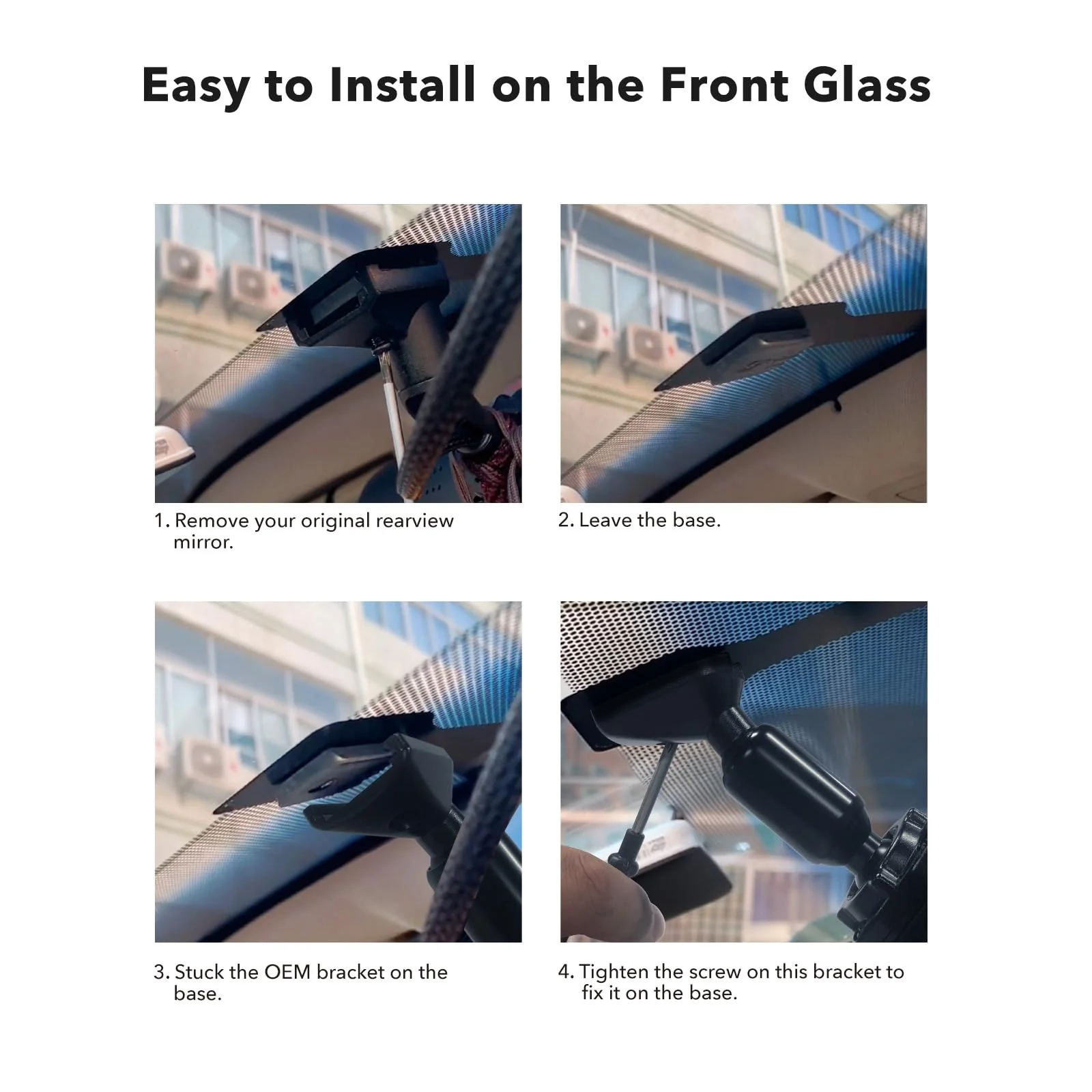 WOLFBOX Universal Bracket for Mirror Dash Cam - Image 4