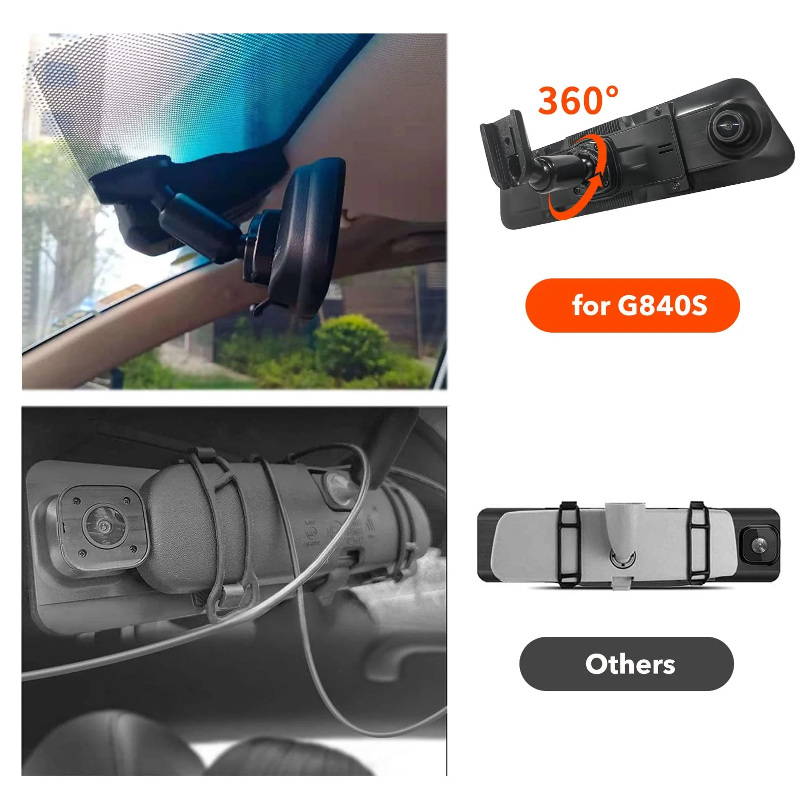 WOLFBOX Universal Bracket for Mirror Dash Cam - Image 6